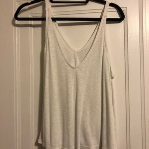 Free people Black and White Flowy Tanks
